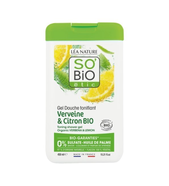 SO BIO Gel Douche Verveine Citron 450ml Maroc