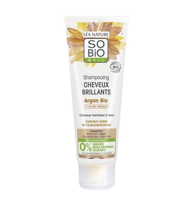 SO BIO Shampooing Cheveux Brillants Argan 250ML Maroc