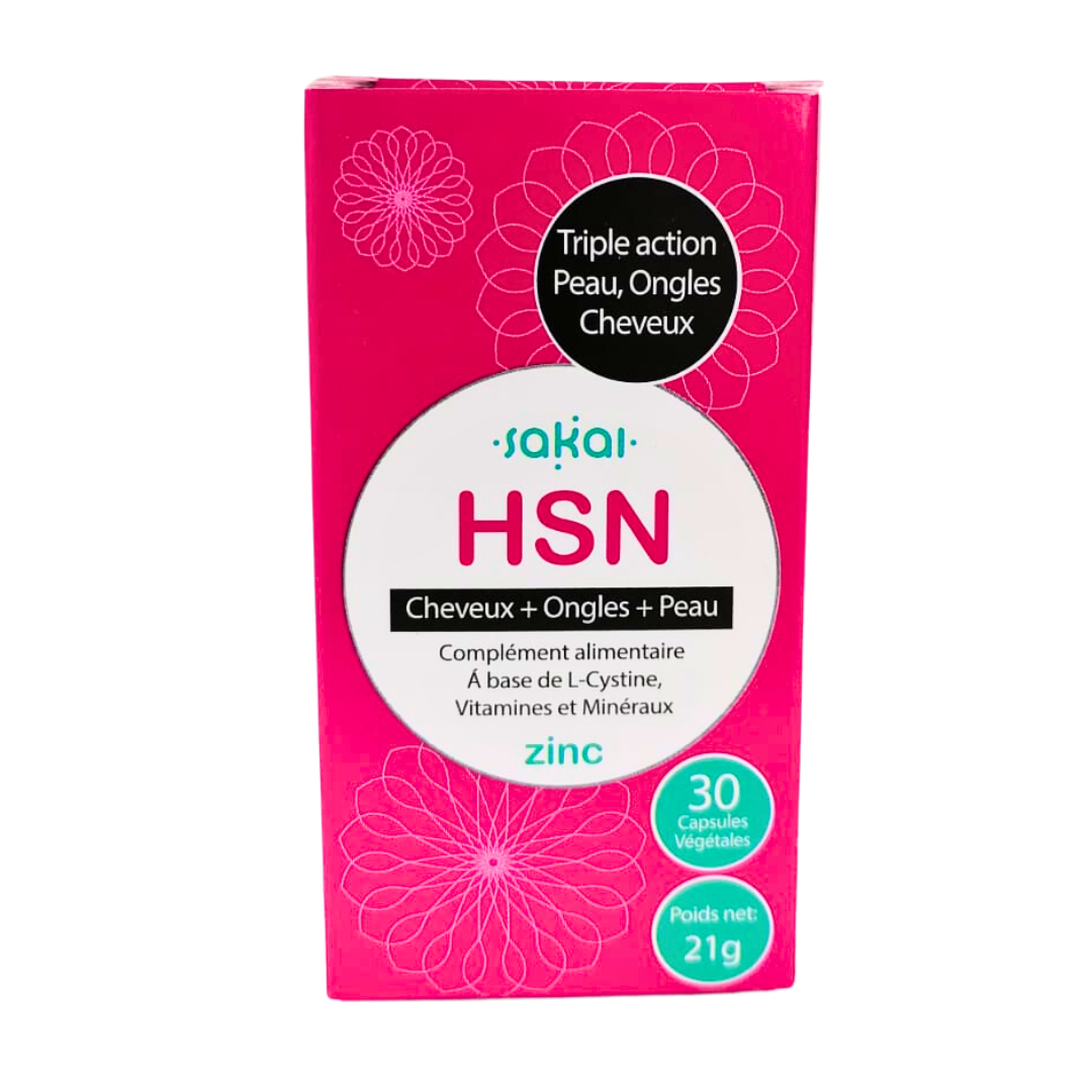 HSN Sakal HSN Cheveux + Ongles + Peau 30 gelules Maroc