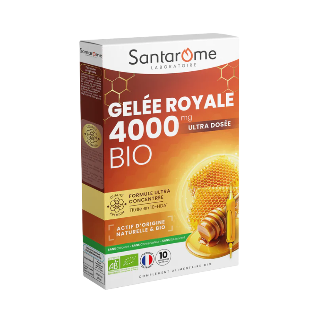 SANTAROME Gelee Royale 4000mg 10ampoules X 15ml Maroc