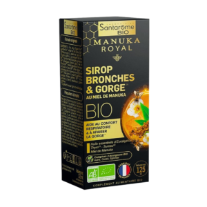 SANTAROME Sirop Gorge Miel de Manuka 125ml Maroc