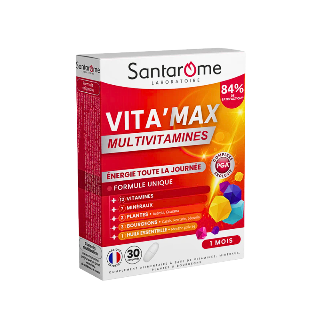 SANTAROME Vitamax Multivitamines 30 Comprimes Maroc