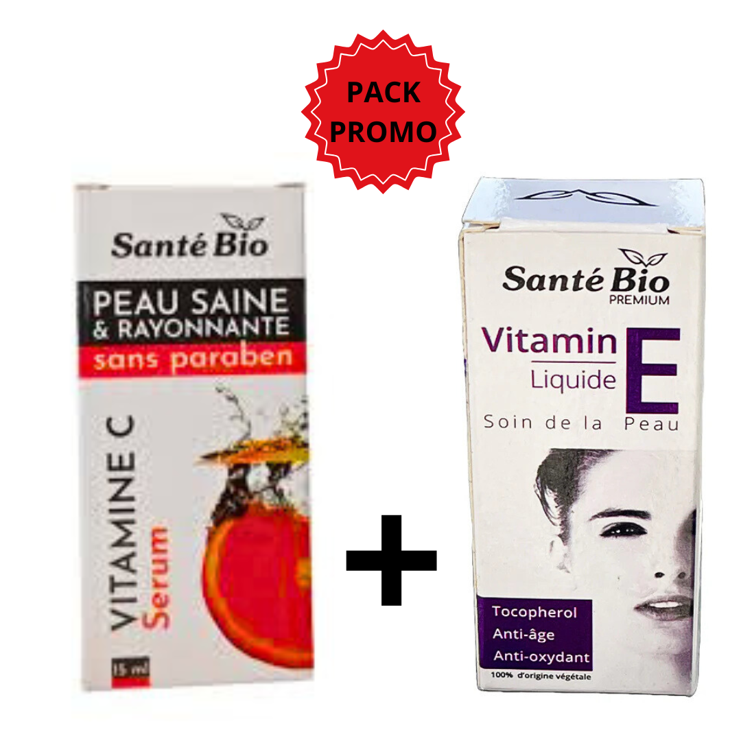 SANTE BIO Duo Pack Serum Vitamine C 15ml+serum Vitamine E Legere Maroc