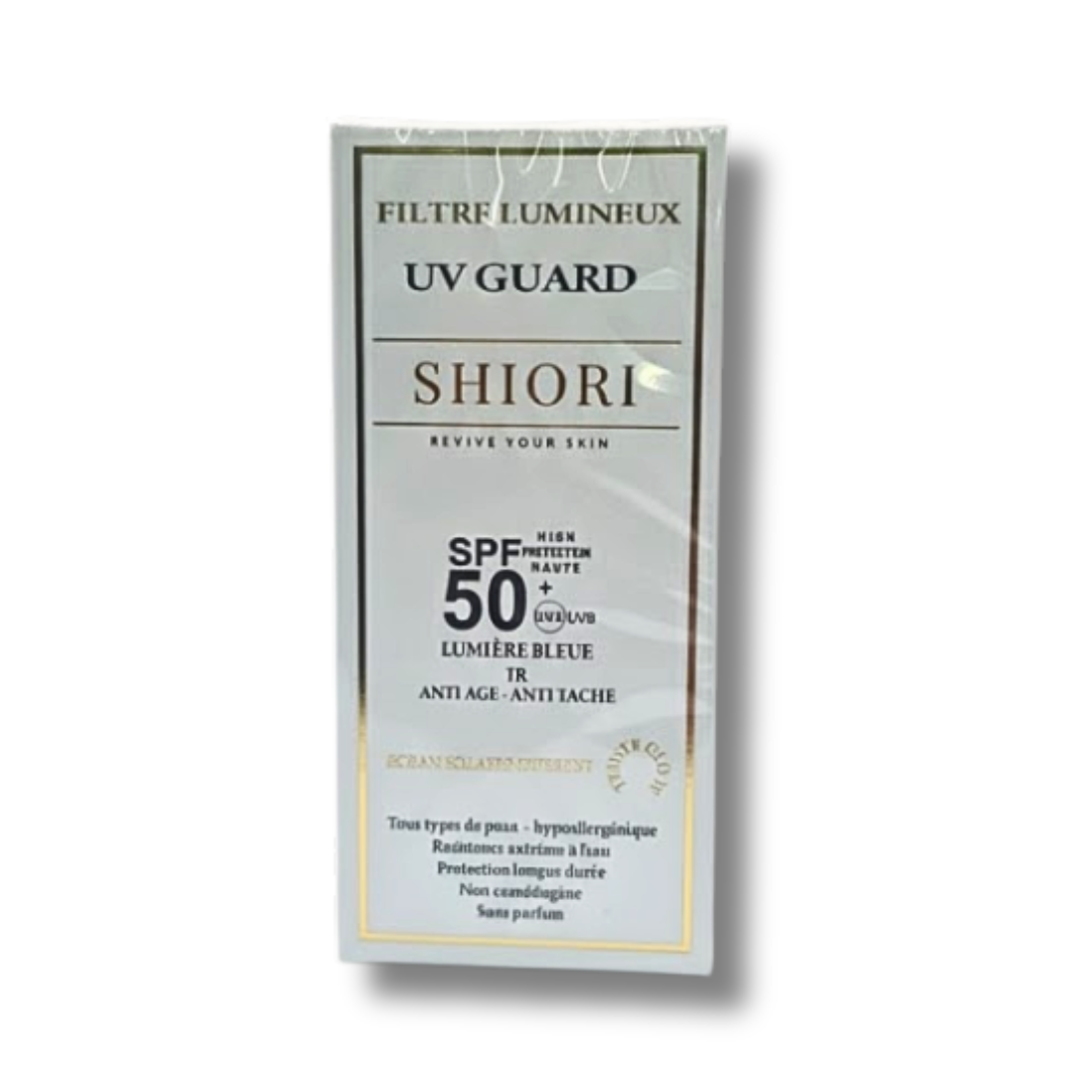 Shiori Filtre Lumineux UV Guard Teinte Glow Spf50+ Maroc