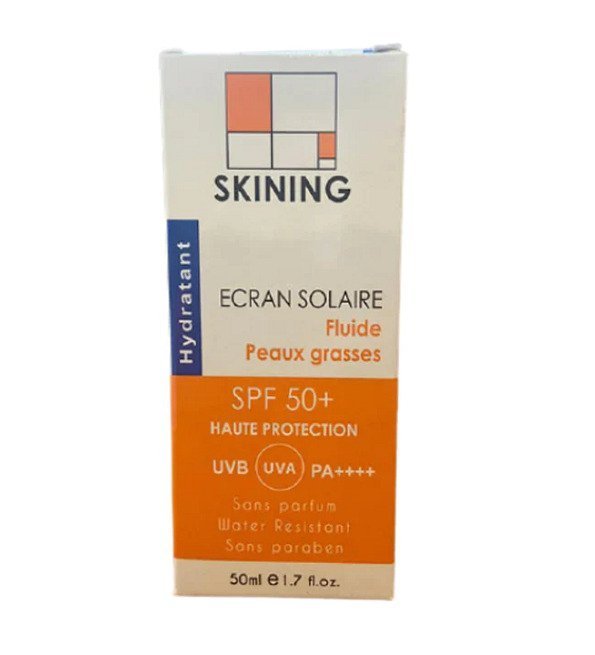 SKINING Ecran Invisible Hydrat Fluide Peaux Grasses 50ml Maroc