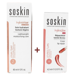 Soskin Hydrawear Soin Hydratant Leger+hydraglow Teinte Levres Duo Pack Maroc