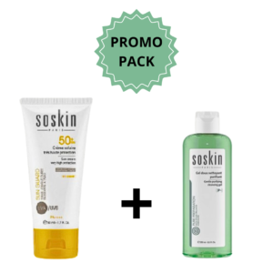 Soskin Ecran Fluide Invisible Spf50+ 125ml+gel Nettoyent 100ml Pack Maroc