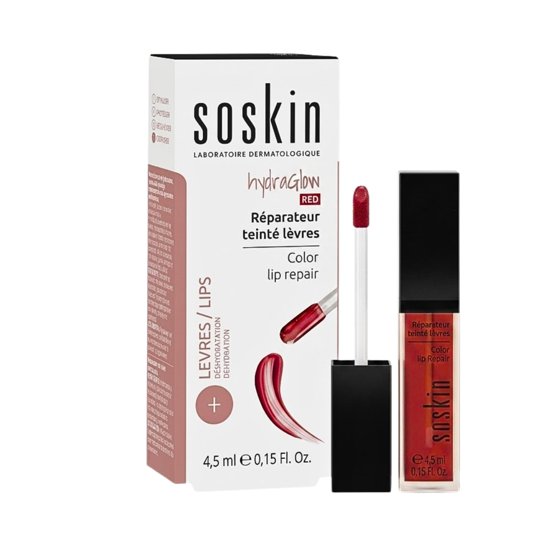 Soskin Hydraglow Red Reparateur Teinte Levres 4.5ml Maroc
