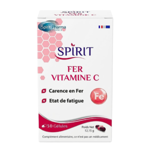 SPIRIT Fer Vitamine C 60 Gelules Maroc