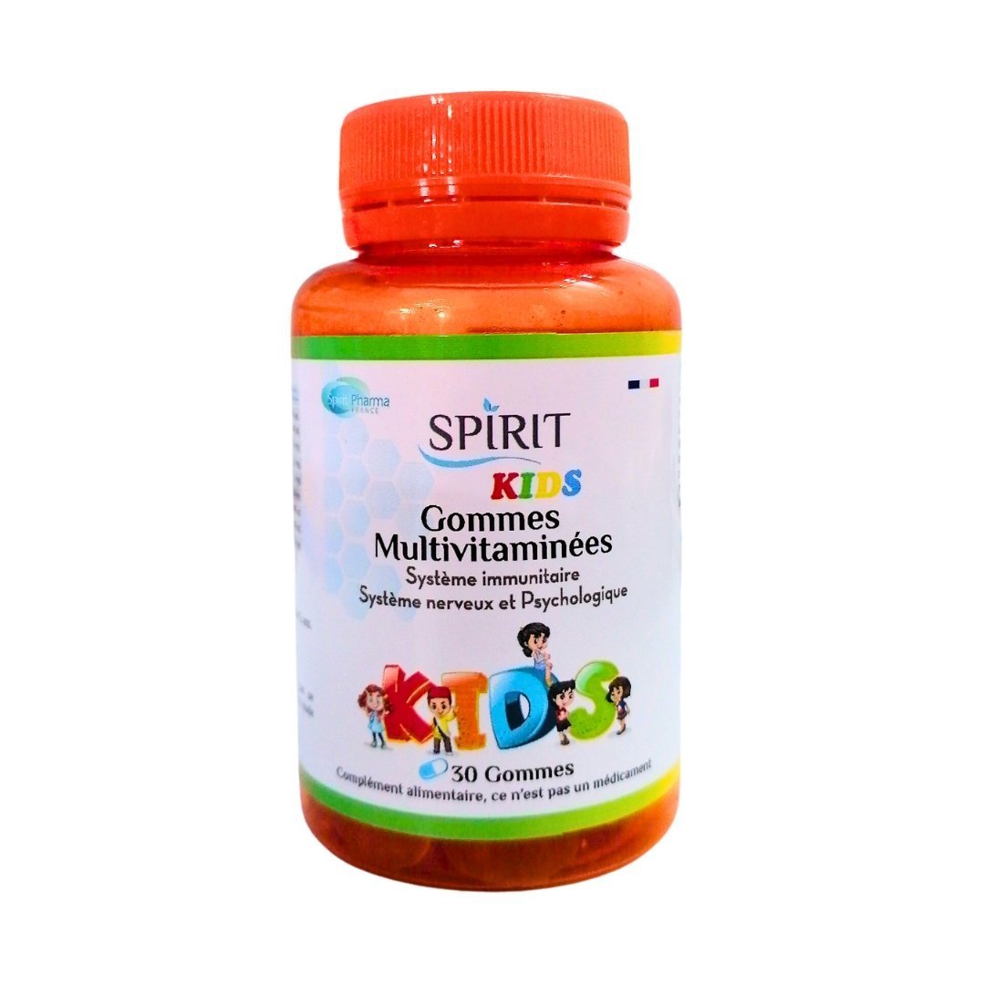 Spirit Kids Gommes Multivitaminees 30 Gommes Maroc