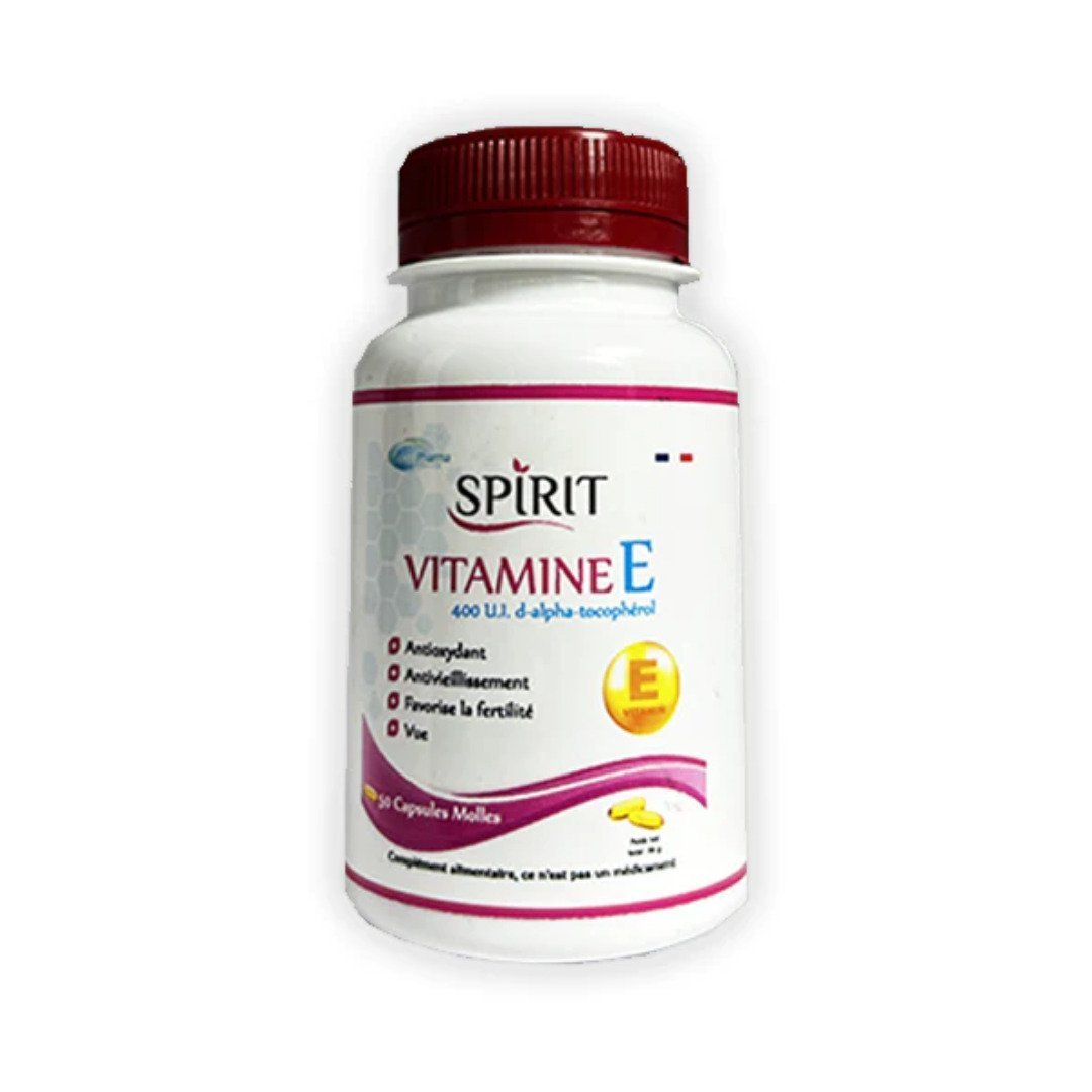 SPIRIT Vitamine E 50 Capsules Maroc