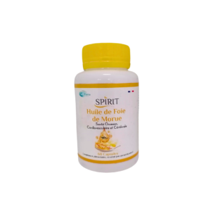 SPIRIT Huile de Foie de Morue 60 Capsules Maroc