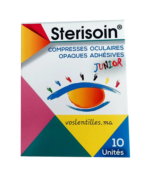 STERISOIN Compresses Oculaires Juniors 10 Unités Maroc