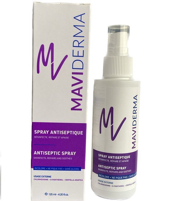 MAVIDERMA Spray Antiseptique 125ml Maroc