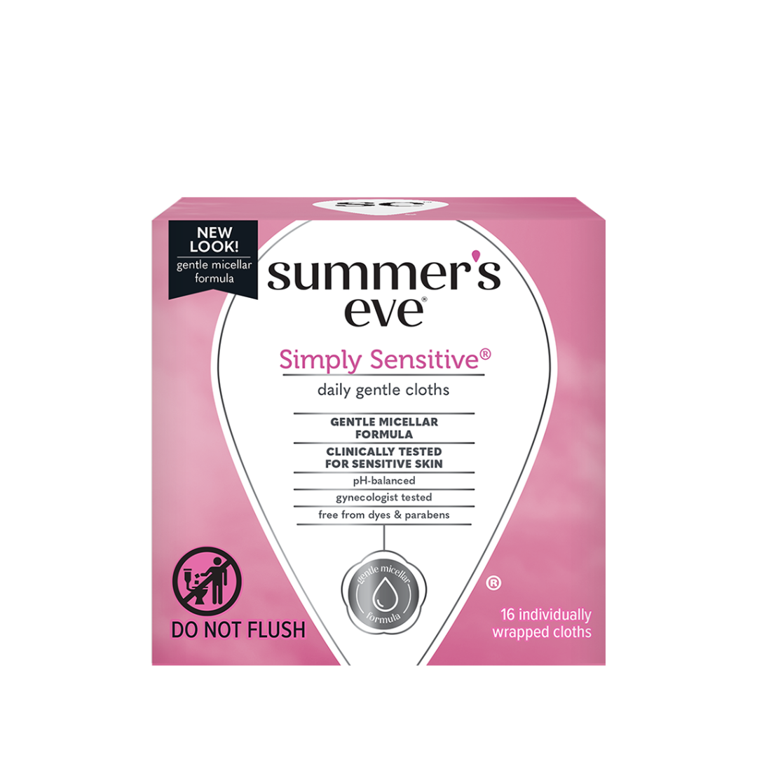 Summer’s Eve Simply Sensitive Cleansing 16 Cloths Maroc