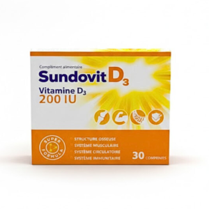Sundovit Vitamin d3 200iu 30 Comprimes Maroc