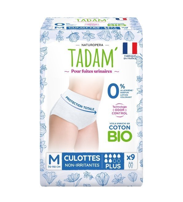 TADAM ’ Culottes Fuites Urinaires Plus Taille M X9 Maroc