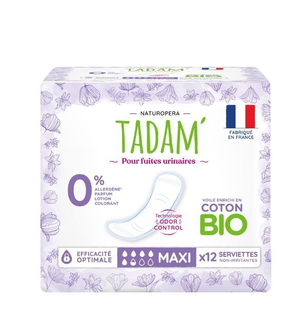 TADAM Serviettes Fuites Urinaires Maxi X 12 Maroc