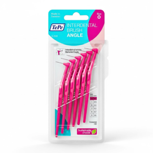 Tepe Interdental Brush Angle Rose 0.4mm Taille 0 -6 Pieces Maroc