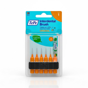 Tepe Interdental Brush Original Orange 0.45mm Taille 1-6 Pieces Maroc