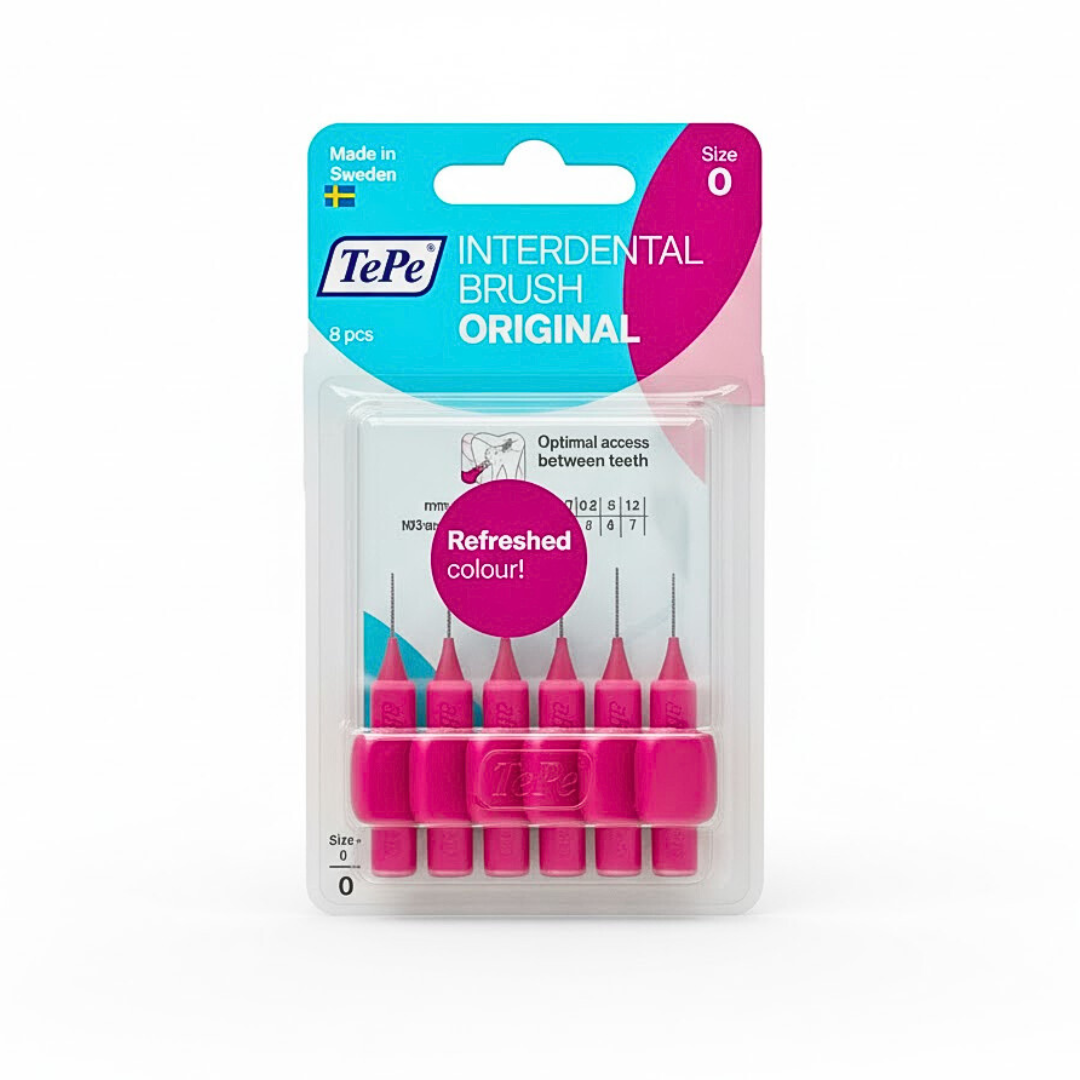 Tepe Interdental Brush Original Rose 0.4mm Taille 0-6pieces Maroc