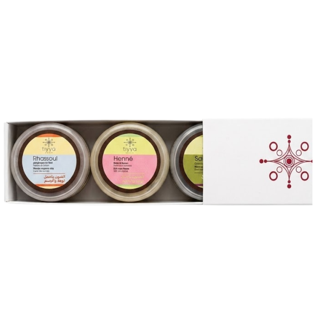 Tiyya Boite 3 Pots Miniatures Maroc
