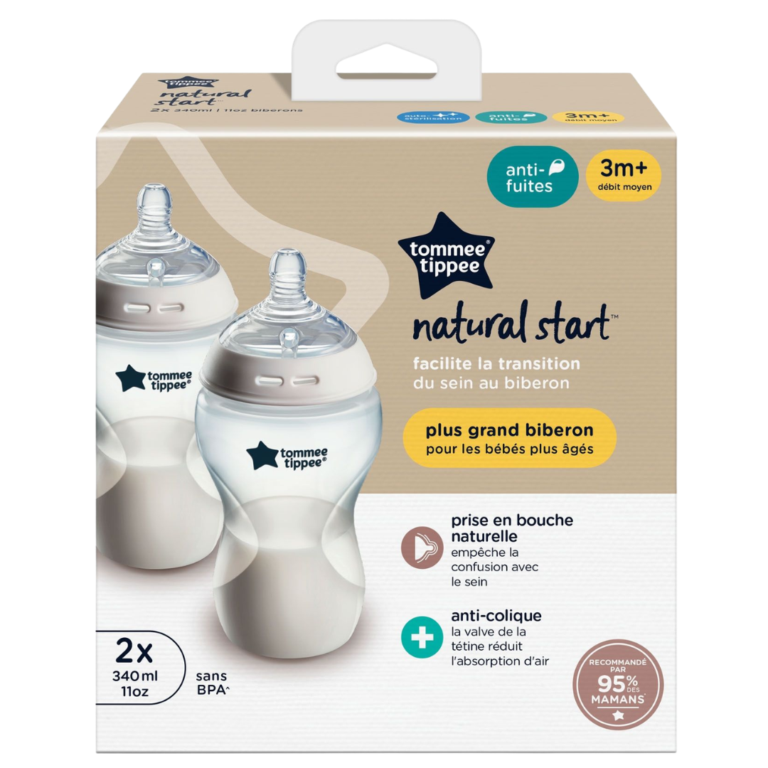 Tomme Tippee Biberon Natural Start 2x340ml Maroc