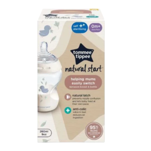 TOMMEE TIPPEE Biberon Natural Start Decor 260ml +0m Ref 42250206 Maroc