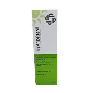 Touderm Creme Solaire Matifiante Hydratante Spf50+ Peaux Mixtes a Grasses 50ml Maroc