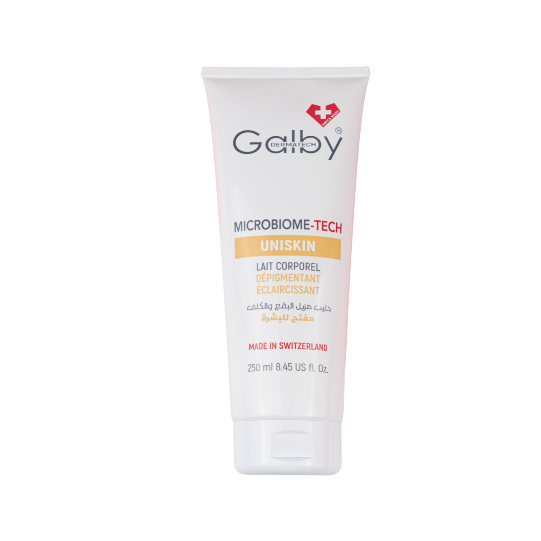Galby Dermatech Uniskin Lait Corporel Dépigmentant Eclaircissant 250ml Maroc