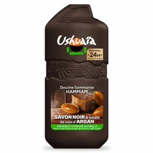 Ushuaia Douche Gommante Hammam Savon Noir 280ml Maroc