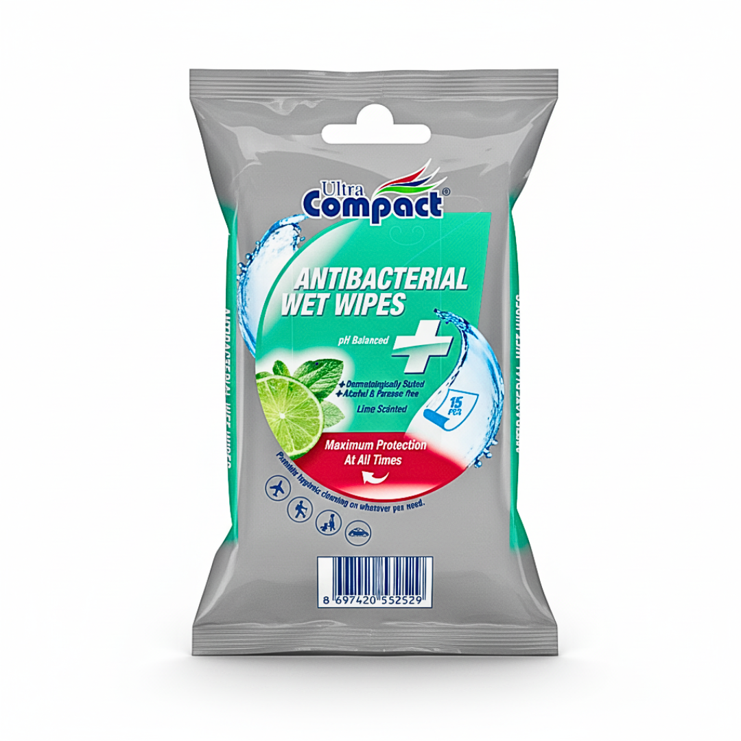 Ultra Compact Lingettes Antibacterial 15 Pieces Maroc