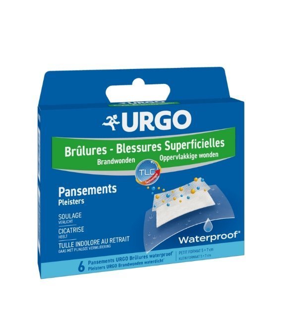 URGO Brulures Pansement Waterproof 6 Pieces Maroc