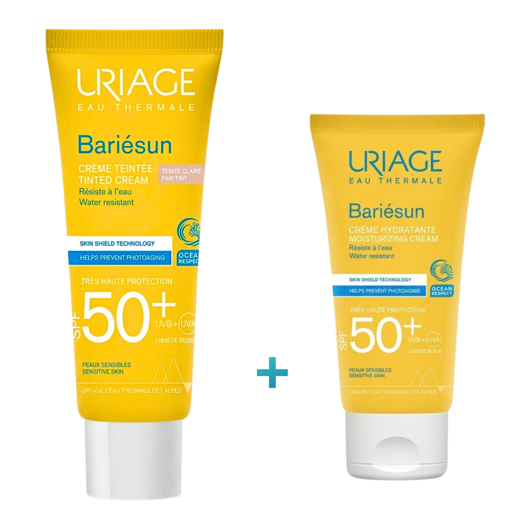 URIAGE Bariesun Ecran Teinte Claire 50ml+bariesun Ecran Spf50+ 50ml Maroc