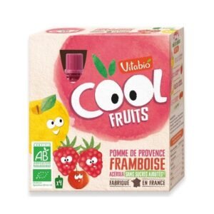 VITABIO Cool Fruits Pomme Framboise 4 X 90g Maroc