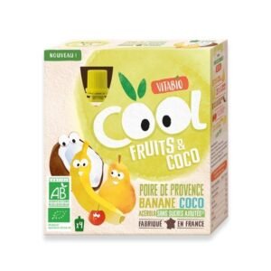VITABIO Cool Fruits Pomme Poire 4 X 90g Maroc