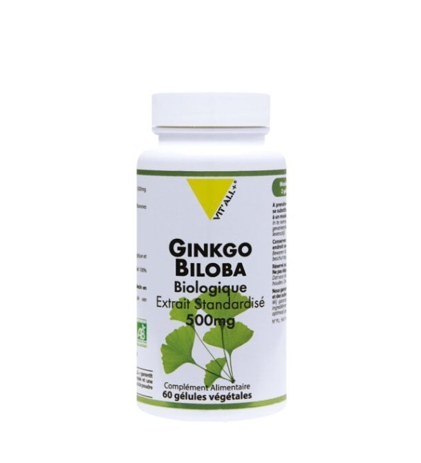 Vitall Plus Ginkgo Biloba 500mg 60 Gelules Maroc