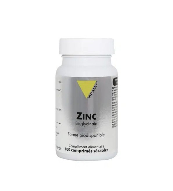 Vitall Plus Zinc 30mg 100 Comprimes Maroc