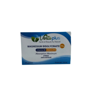VERTU PLUS Magnesium Bisglycinate 60gelules Maroc