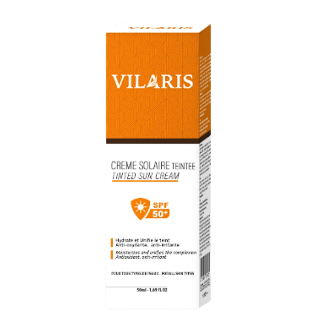 Vilaris Creme Solaire Teintee Spf50+ 50ml Maroc
