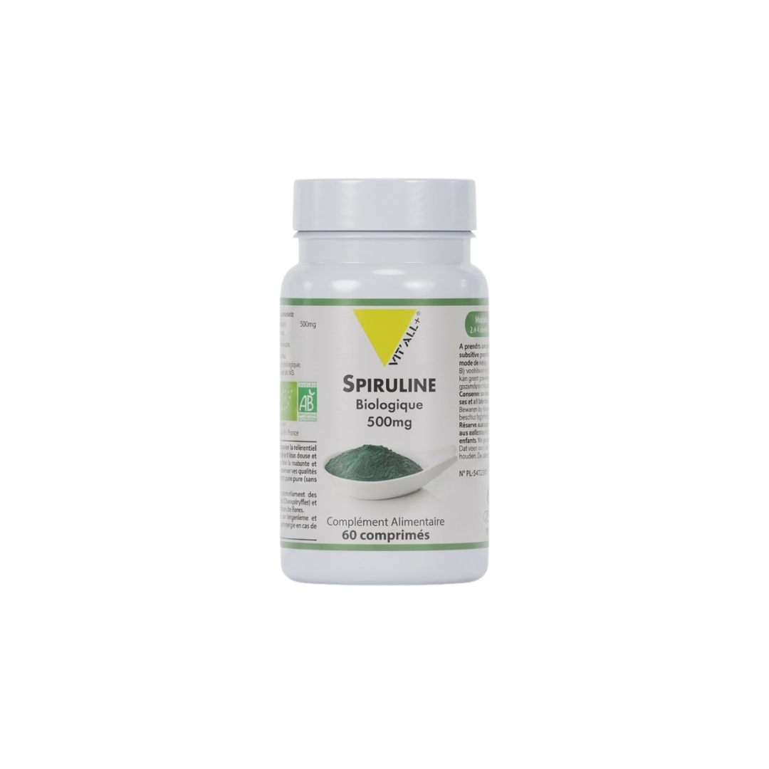 Vit’all+ Spiruline 500 mg 60 Capsules Maroc