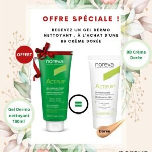 NOREVA Actipur BB Creme Dore 30ml+actipur Gel Nettoyant 100ml Pack Maroc