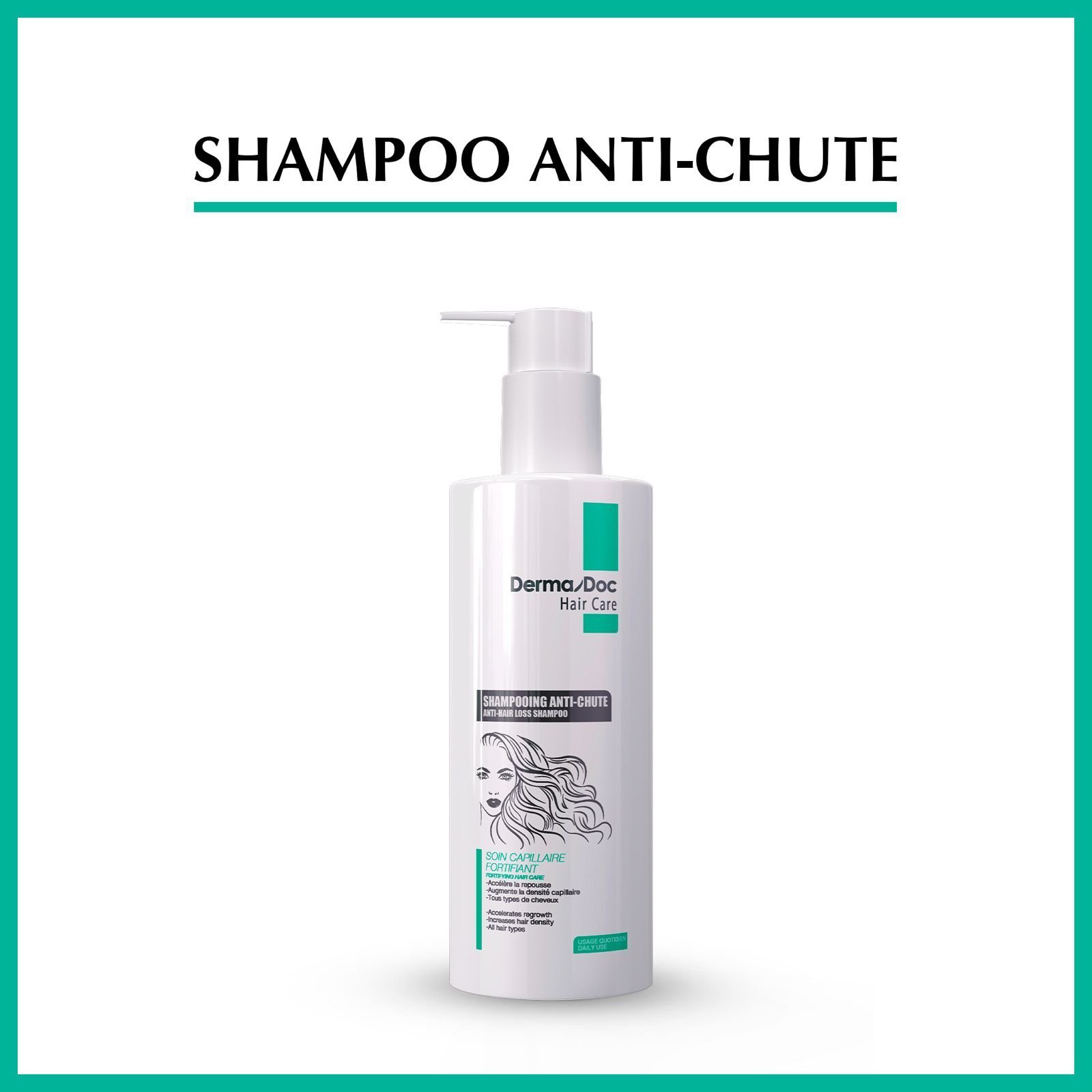 DermaDoc Shampooing Anti-Chute Maroc