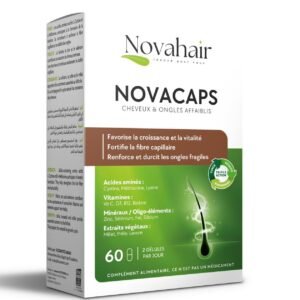 Novahair Novacaps Cheveux & Ongles affaiblis 60 Gélules Maroc