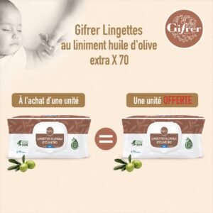 GIFRER Lingettes Bebe 70 Pieces Maroc