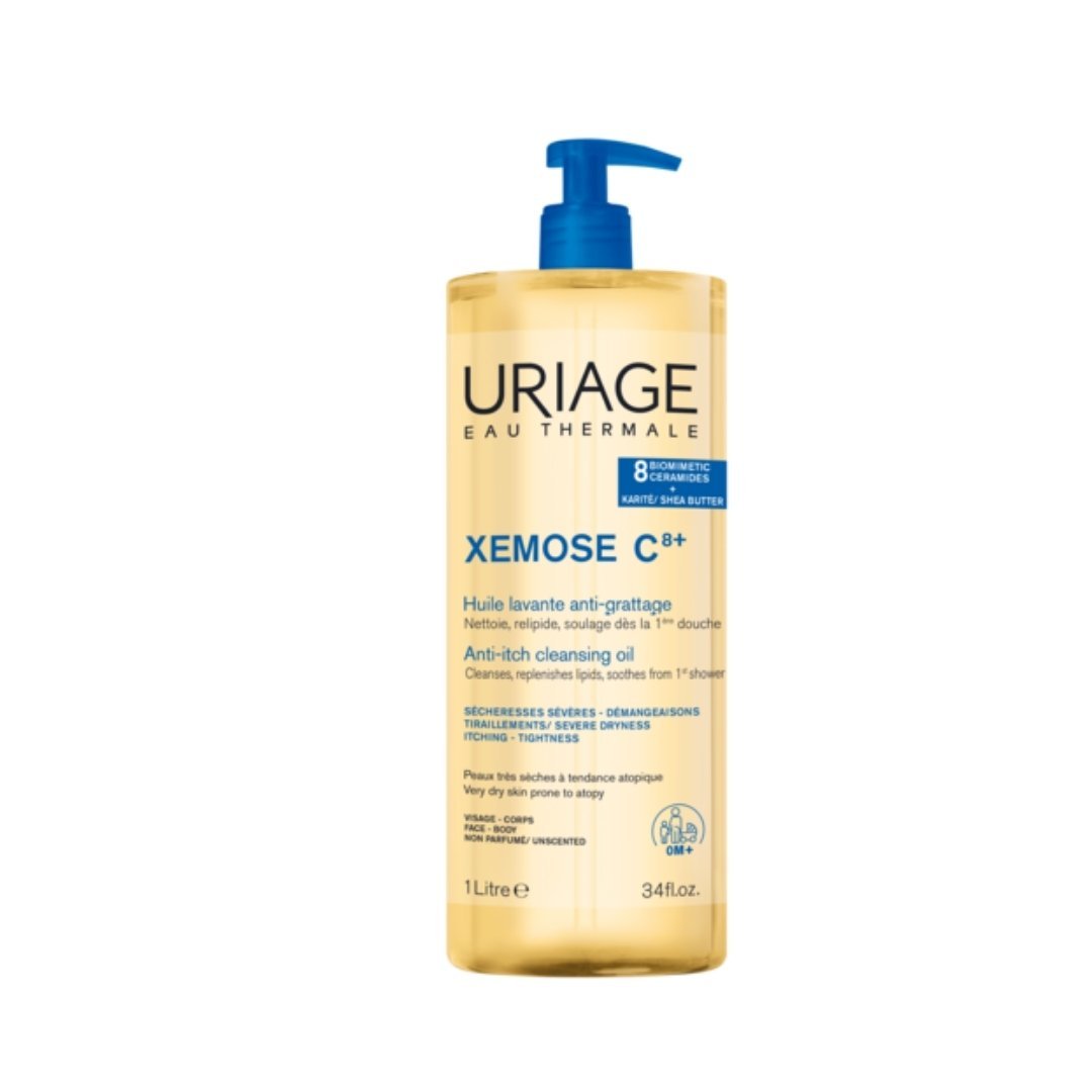 URIAGE Xémose C8+ – Huile Lavante Apaisante 1l Maroc