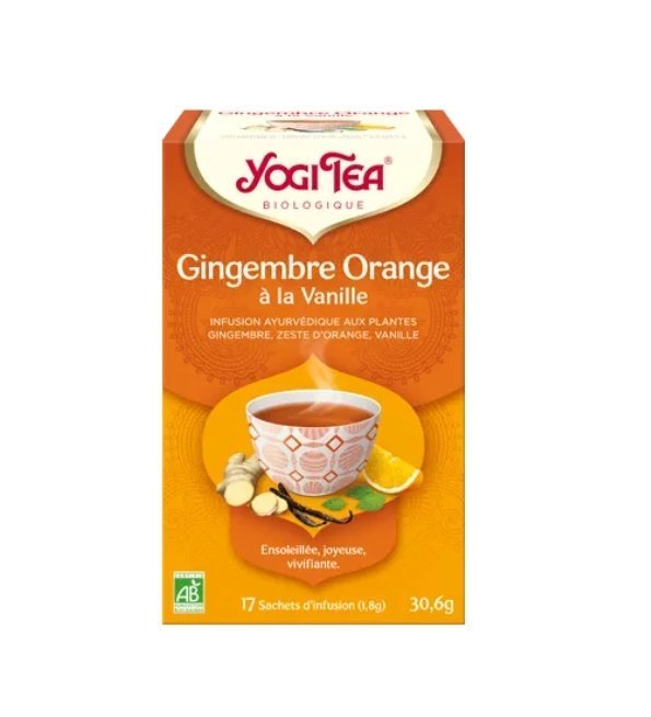 YOGI TEA Gingembre Orange Vanille 17 X 2g Maroc