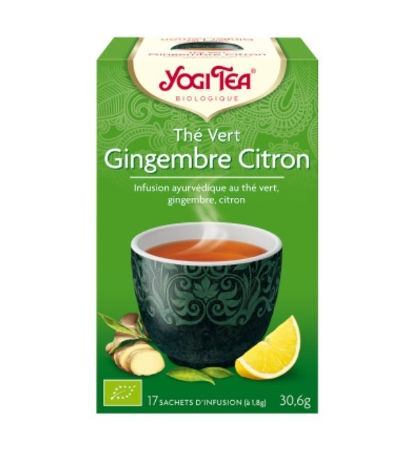 YOGI TEA The Vert Gingembre Citron 17 X 2g Maroc