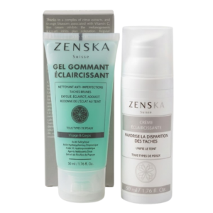 ZENSKA Creme Eclaircissante 50ml+gel Gommante 50ml Pack Maroc