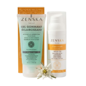 ZENSKA Ecran Solaire Invisible Spf50+ 50ml+gel Gommante 50ml Pack Maroc
